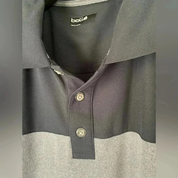 Bolle Men’s Polo Shirt Sz L Grey Casual Golf Tee Lightweight Breathable Active - Picture 4 of 11